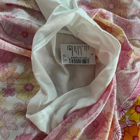 NWT: Girls Flower Print Skort- Fushsia/ Multicolored - Picture 4 of 6